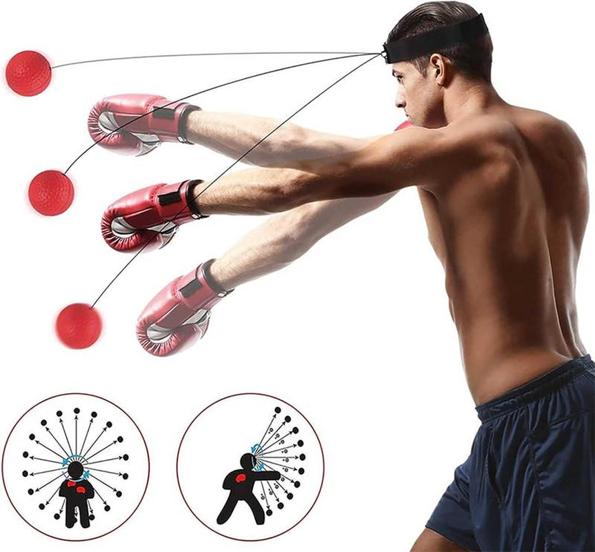 Boxing Reflex Ball - Enhance Reaction, Coordination & Fighting Skills with Essential Equipment for Home Fitness Training Tool Fun Workout Experience