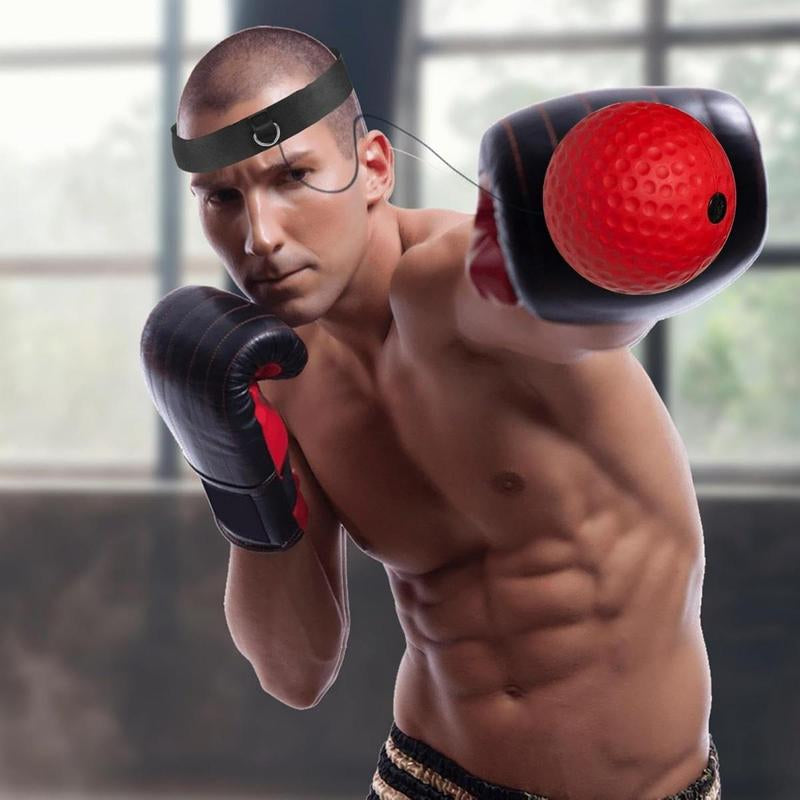 Boxing Reflex Ball - Enhance Reaction, Coordination & Fighting Skills with Essential Equipment for Home Fitness Training Tool Fun Workout Experience