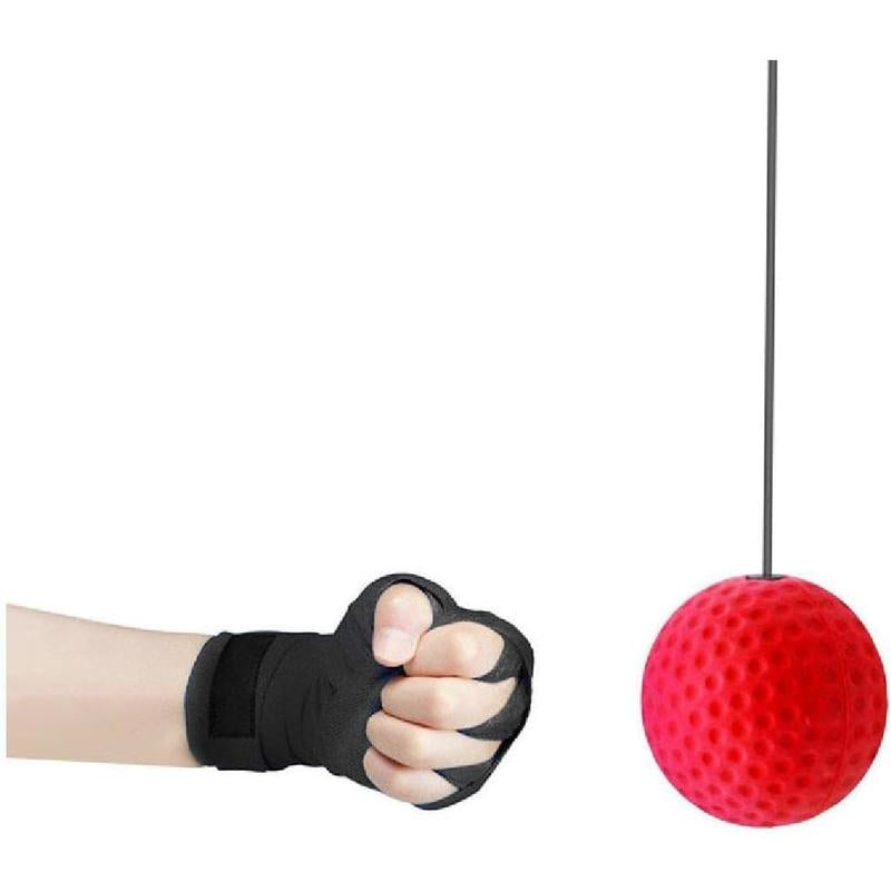 Boxing Reflex Ball - Enhance Reaction, Coordination & Fighting Skills with Essential Equipment for Home Fitness Training Tool Fun Workout Experience