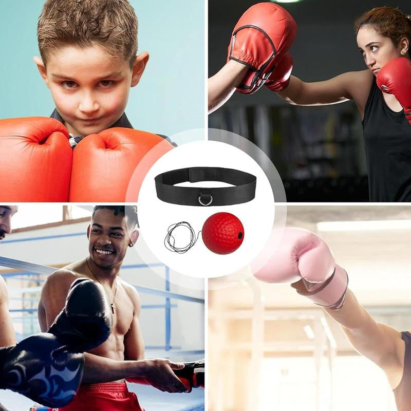 Boxing Reflex Ball - Enhance Reaction, Coordination & Fighting Skills with Essential Equipment for Home Fitness Training Tool Fun Workout Experience